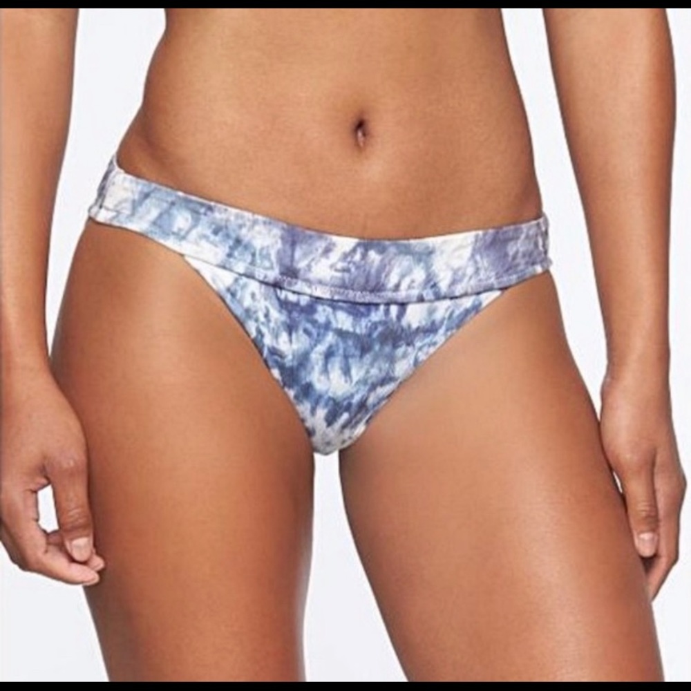 ATHLETA TULUM BOTTOM TIE DYE CMBE XL Blue Tie Dye Swim Bottom XL ATHLETA
